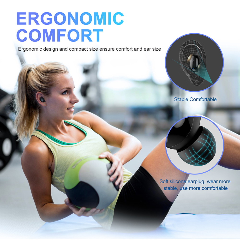 Wireless Earbuds Bluetooth 5.0 in-Ear Headphones, IPX7 Waterproof Earbuds with Portable LED Power Display Charging Case, with Smart Touch/Stereo Sound, Bluetooth Earbuds for Sports/Gaming/Music