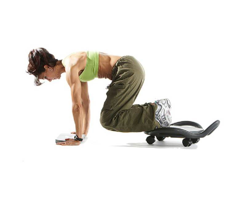 ABDolly Home Gym Fitness Abdominal Abs Training Exercise Machine Equipment with Workout DVD for Cardio, Strength/Conditioning, &  Plyometric Training