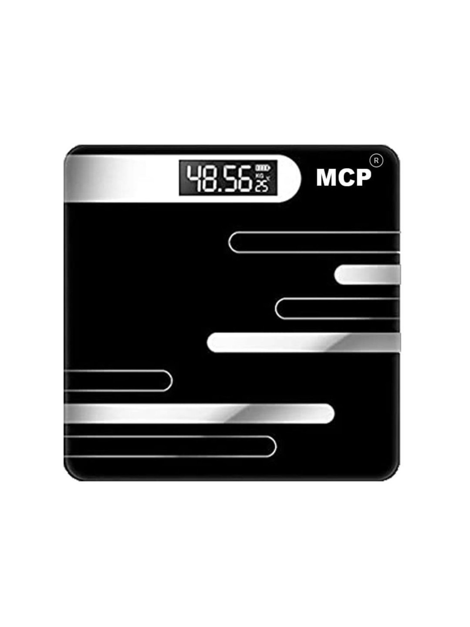 MCP Personal Digital Weighing Scale with Step On Technology (Black)