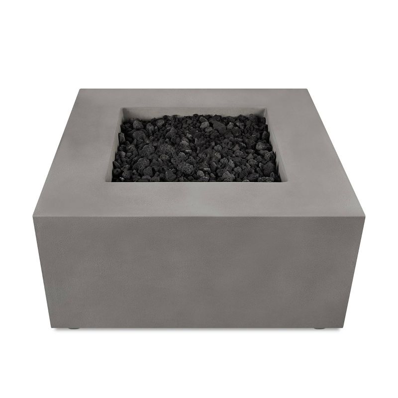 Caraga Casual Square Natural Gas Fire Table Flint - Jensen Co.