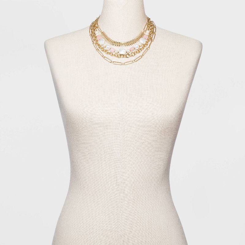 Bead Chain Necklace - A New Day™ Gold