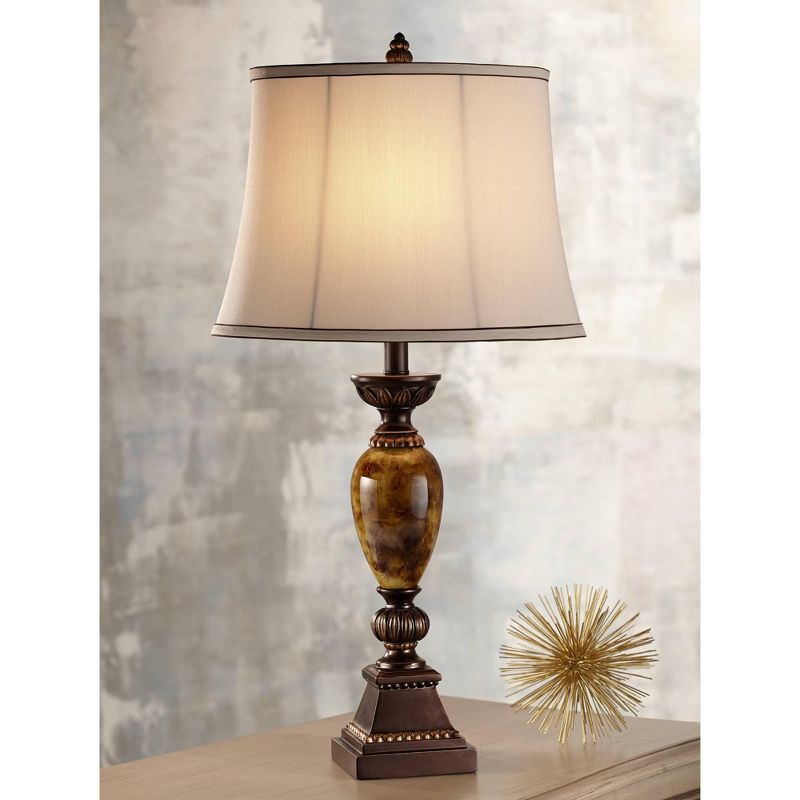 Kathy Ireland Home Mulholland 30" Marbleized Table Lamp
