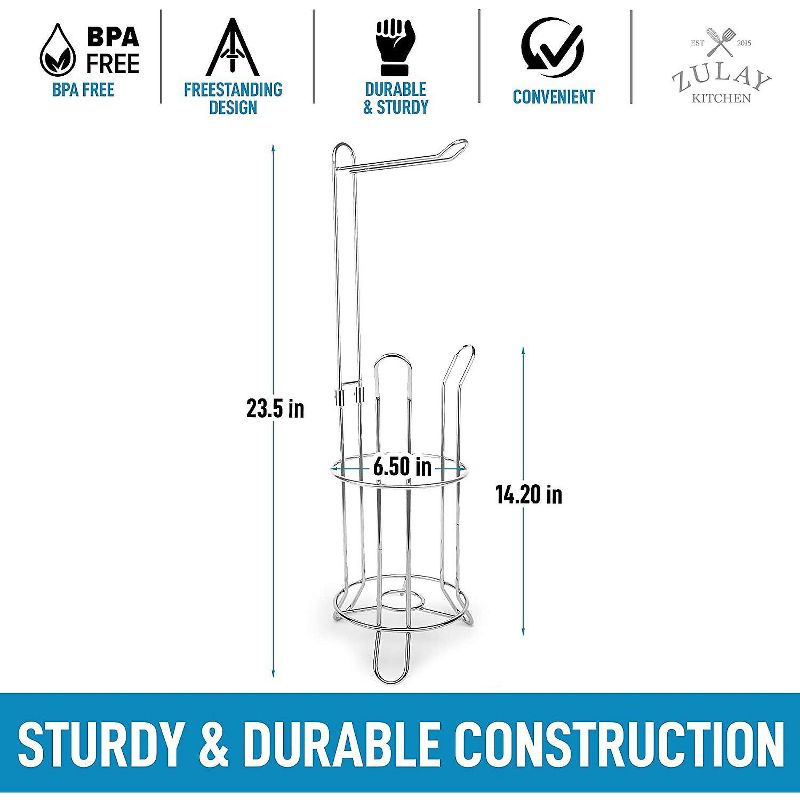 Curved Shower Caddy with Soap Tray Light Silver 24.15" - Elegant Home Fashions