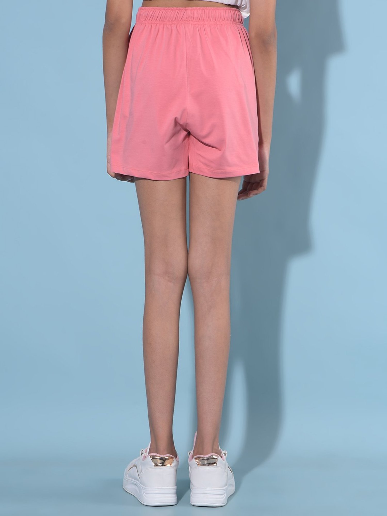 Crimsoune Club Kids Pink Solid Shorts
