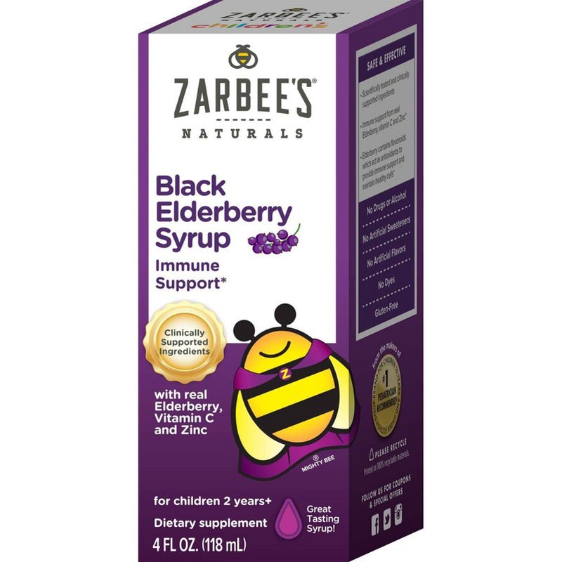 Zarbee's Naturals Children's Elderberry Syrup - 4 fl oz