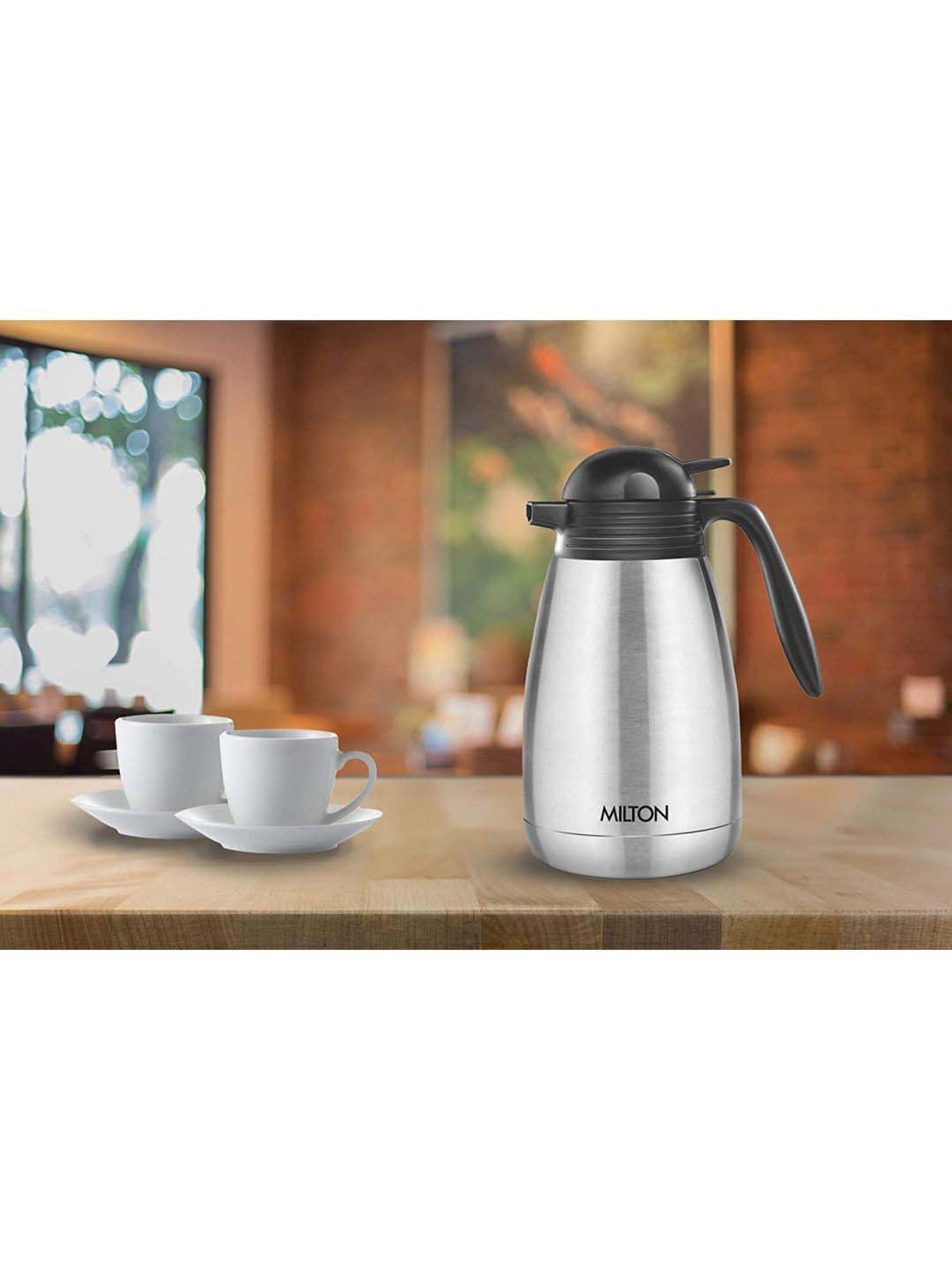 Milton Silver Stainless Steel Thermal Carafe (1500 ml) - Set of 1