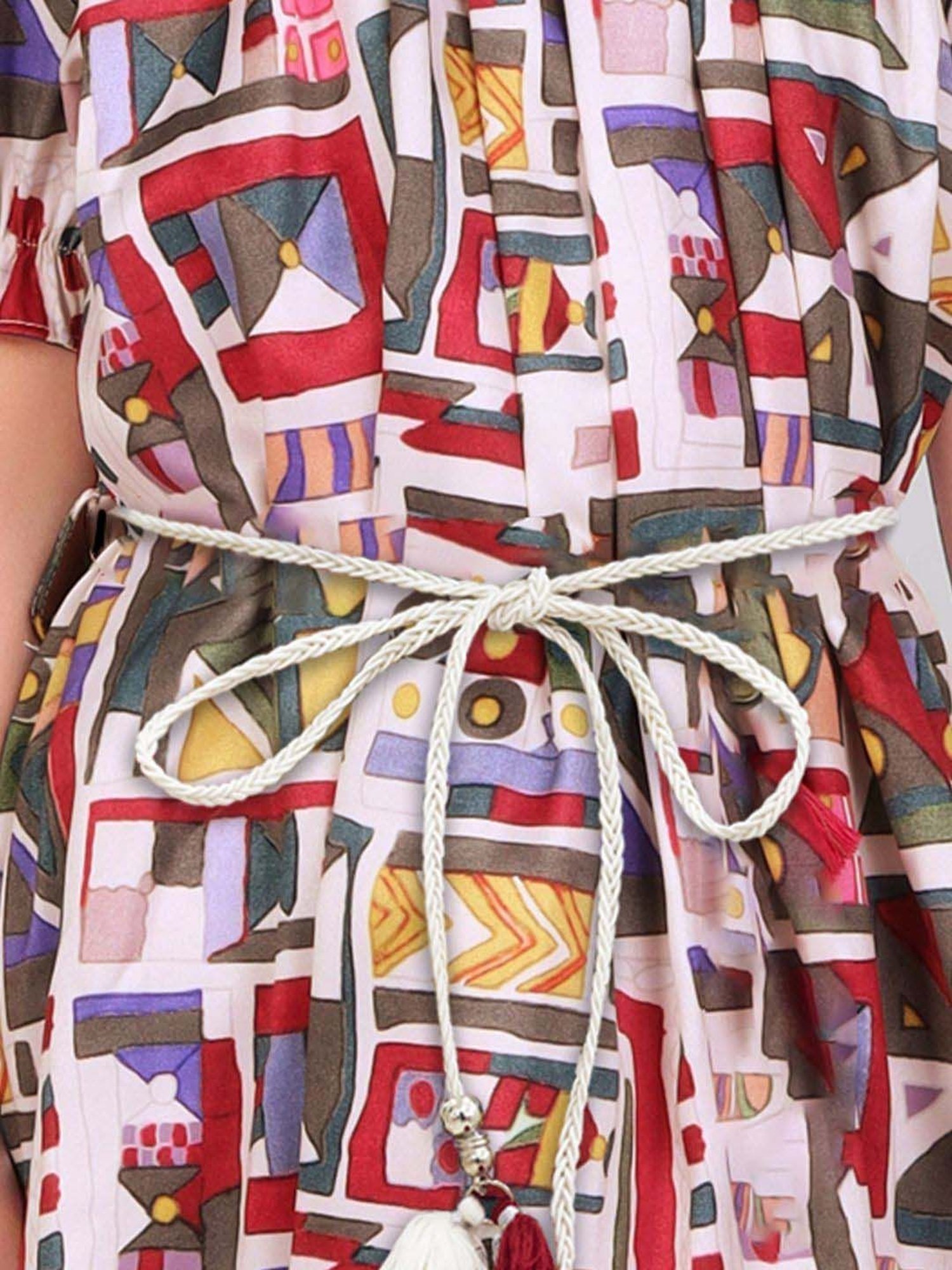 Peppermint Girls Multicolor Printed Dress