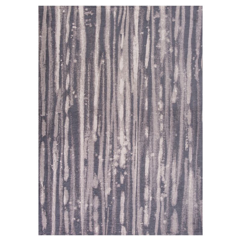Charcoal Solid Pressed/Molded Accent Rug 26"x45" - KAS Rugs