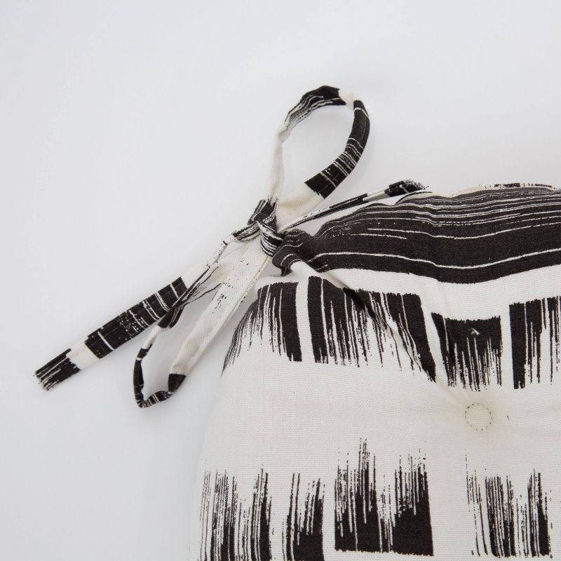 Set of 2 Brushed Ink Reversible Chair Pad - Pillow Perfect