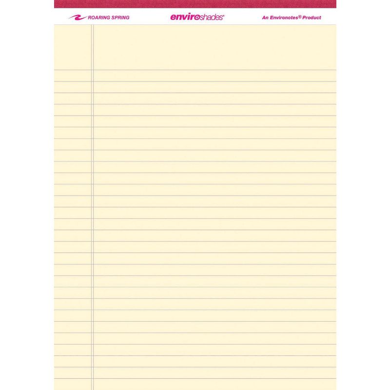 Enviroshades Legal Pads, 8-1/2 x 11-3/4 Inches, Ivory, 50 Sheets, pk of 3