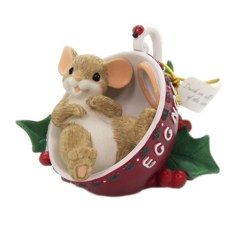 Charming Tails 2.75" Drink In All The Joys Of The Season Dean Griff Christmas  -  Decorative Figurines
