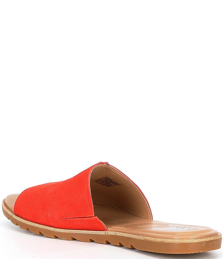 Sorel Ella2 Leather Suede Block Slides