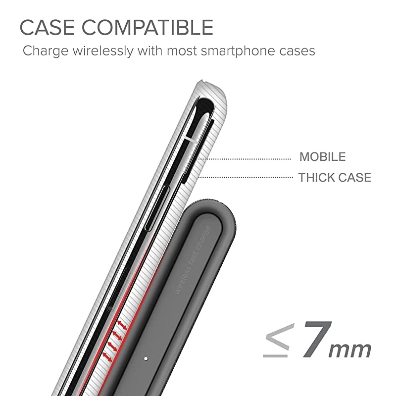 Ion Wireless Fast Charging Stand |QiCertified | Includes USB C Cable amp AC Adapter | Ash amp Ion Wireless Mini Fast Charging Pad | QiCertified Charger | Includes USB C Cable amp AC Adapter | Ash