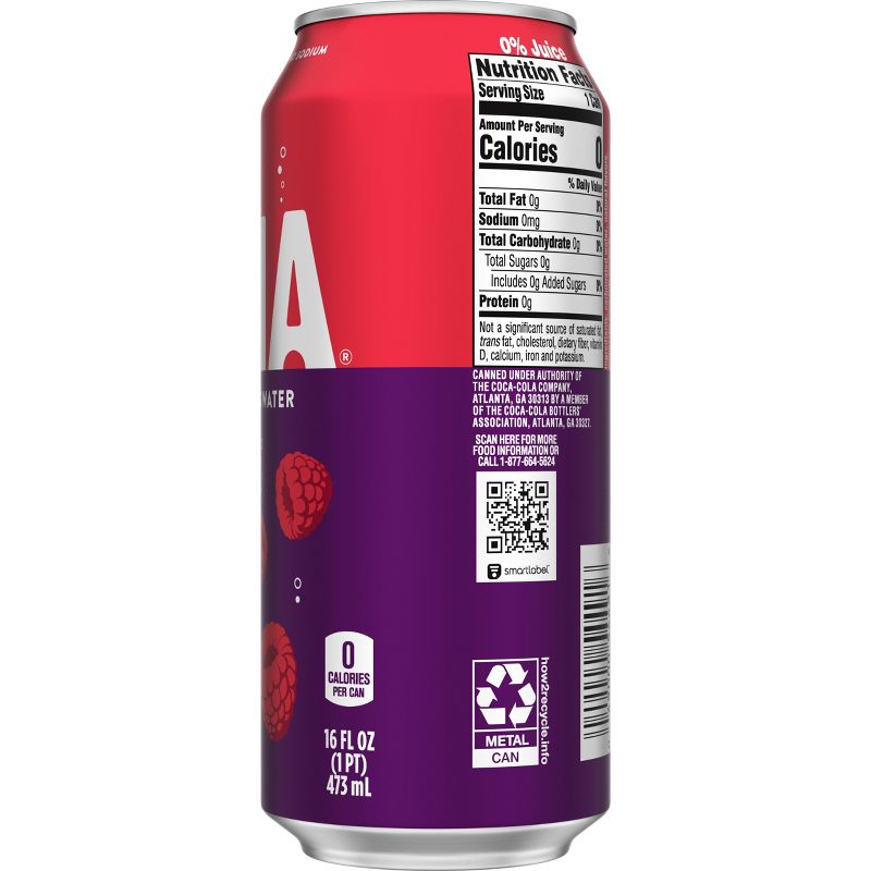 AHA Raspberry Acai Sparkling Water - 16 fl oz Can