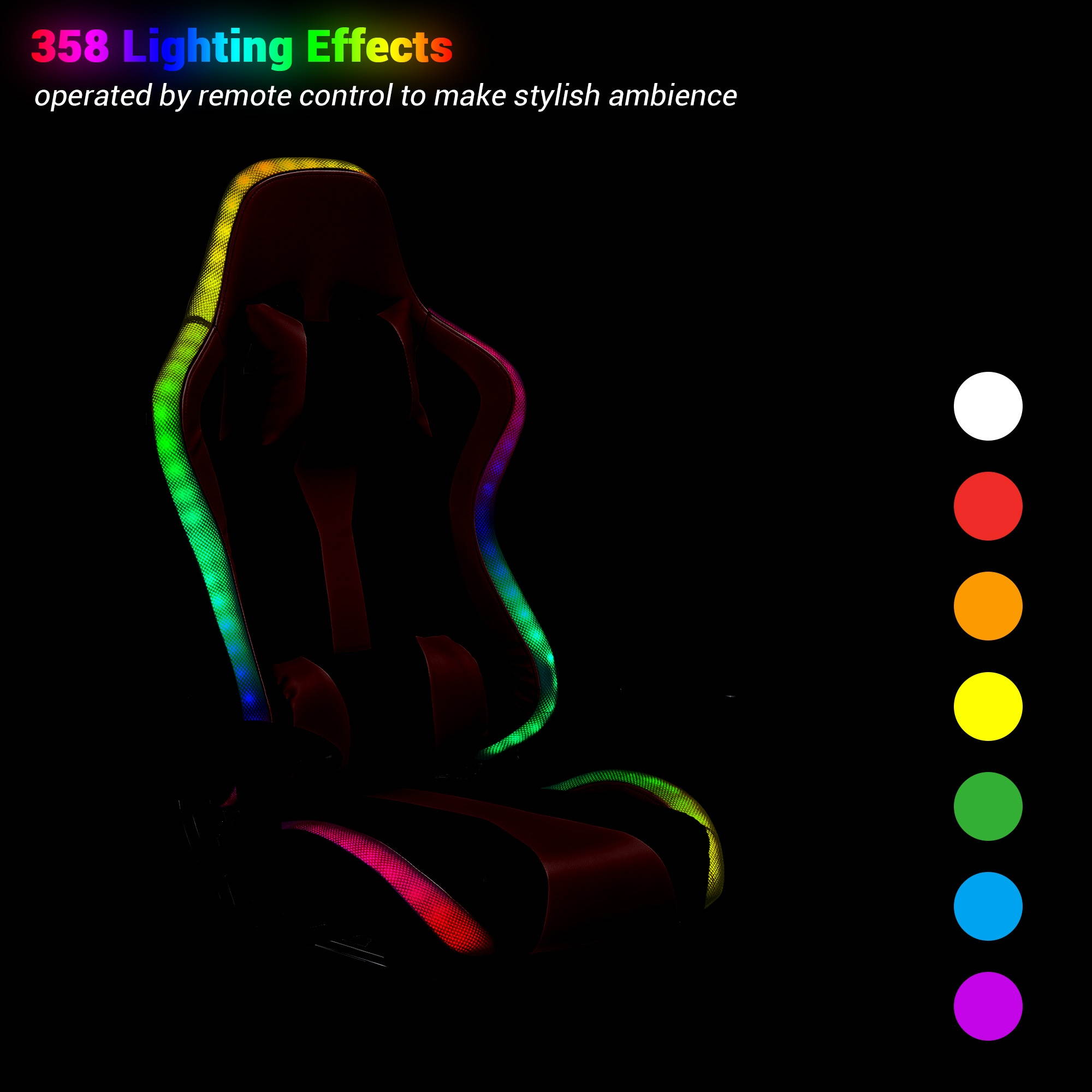 Racing Gaming Chair Ergonomic Computer Chair Headrest Lumbar Support Esport Home