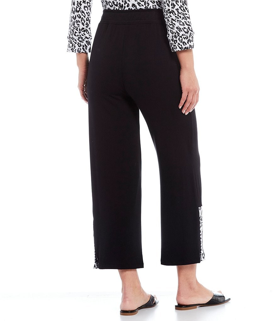 Ali Miles French Baby Terry Grommet Pull-On Drawstring Pants