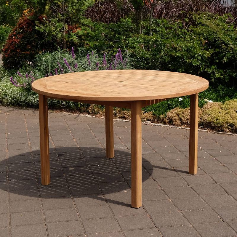 Renaissance Square Outdoor Patio Stacking Table - Gray - Vifah