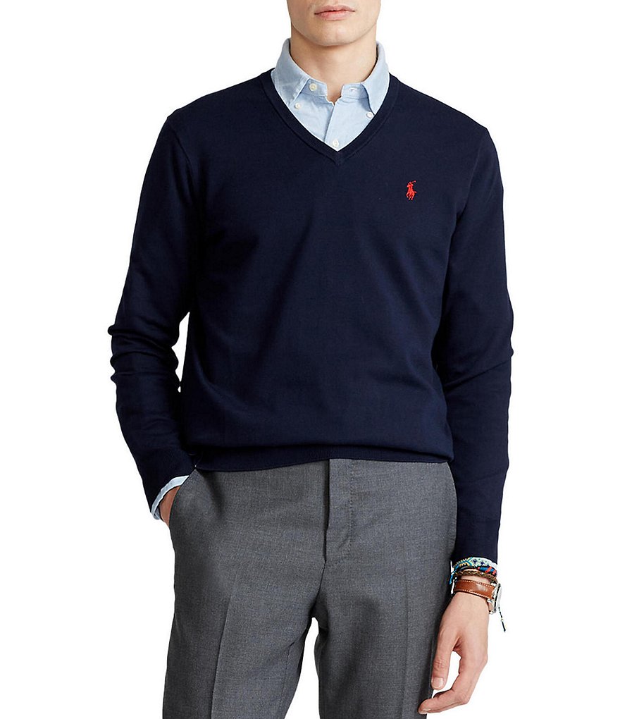 Polo Ralph Lauren Solid V-Neck Sweater