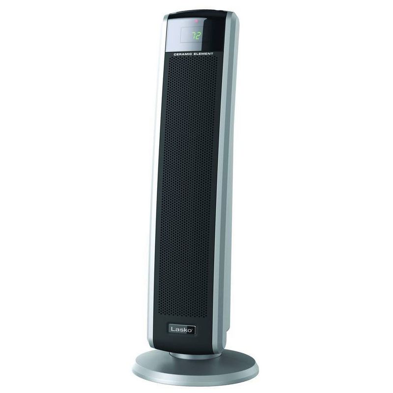 Lasko 5586 Portable 1500 W Room Oscillating Ceramic Tower Space Heater with Remote, Adjustable Thermostat, Digital Controls, and 8 Hour Timer (2 Pack)