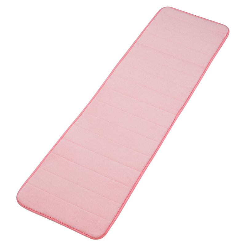 1'6"x3'10" Rectangle Indoor and Outdoor Polyurethane Floor Mat Pink - PiccoCasa