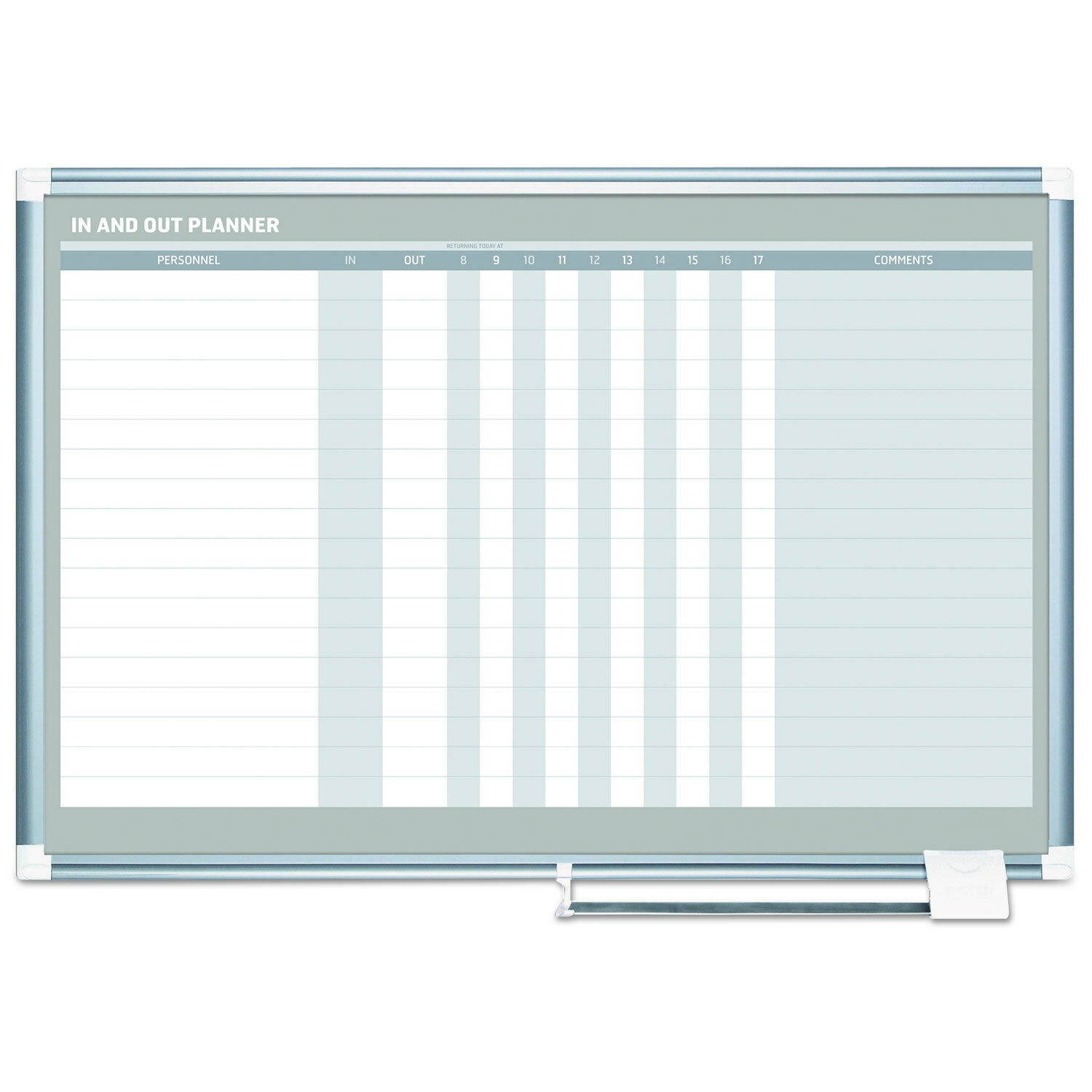 Mastervision In-Out Magnetic Dry Erase Board 36x24 Silver Frame GA01110830