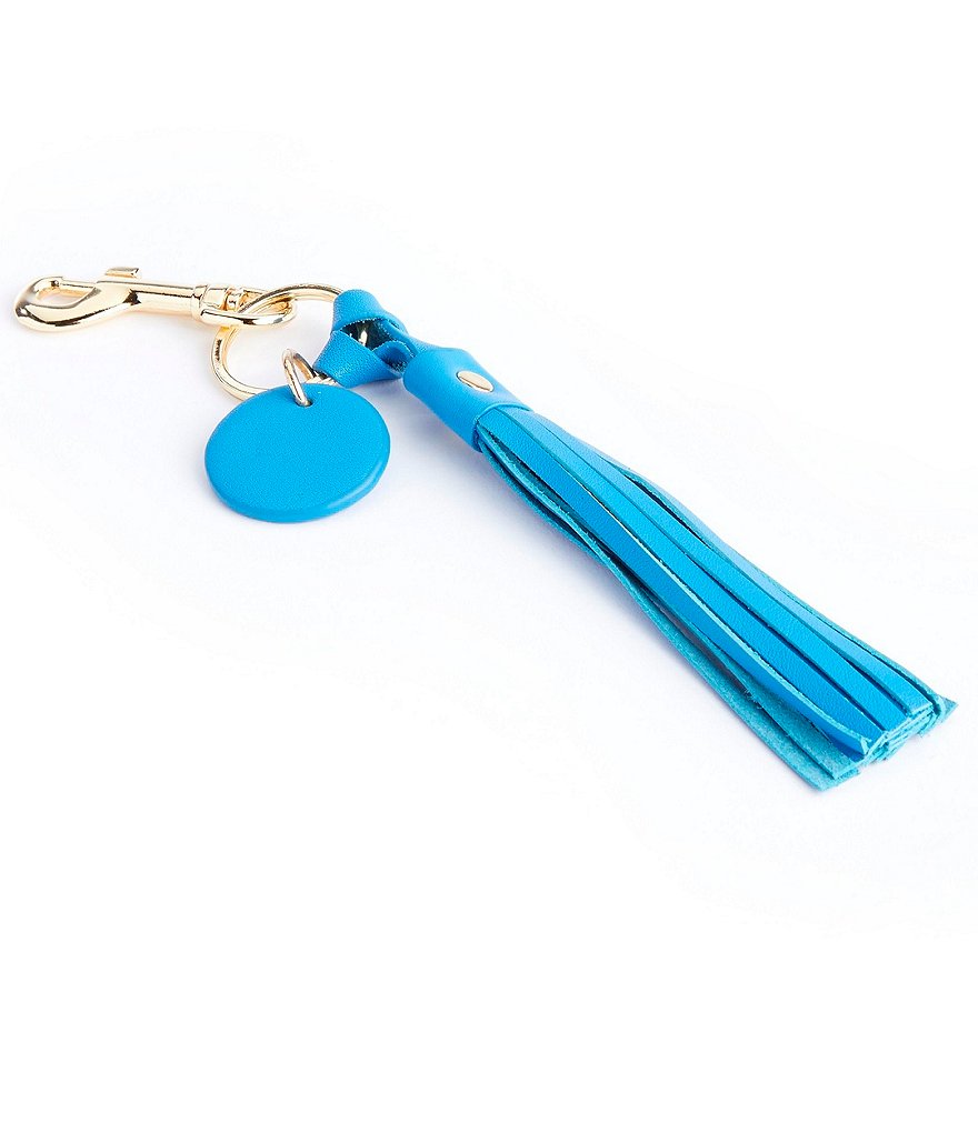 ROYCE New York Leather Tassel Key Fob