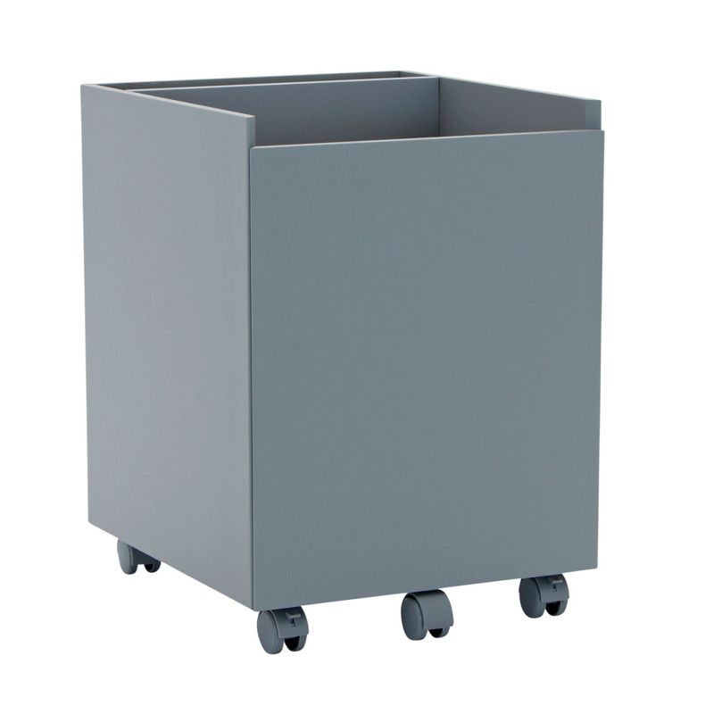 Calico Designs 51107 Niche Mobile Wooden Rolling Home Office File Cabinet with Lockable Drawer, Gray