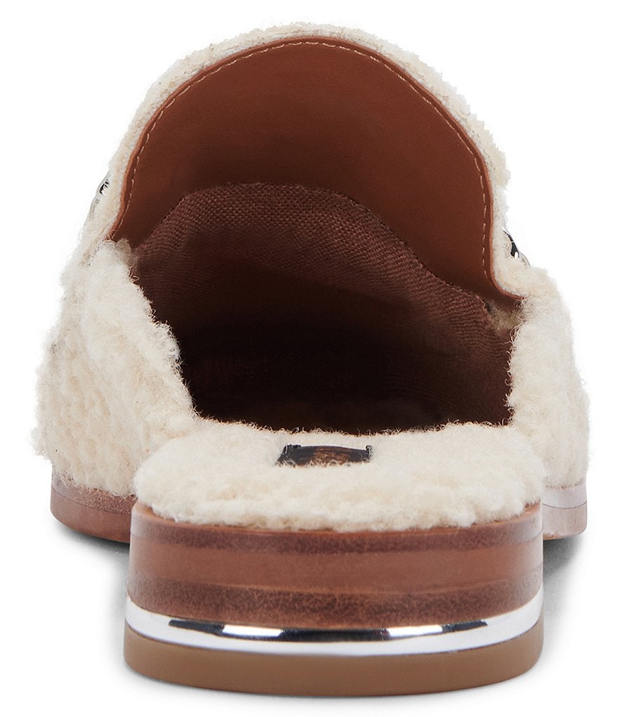 Dolce Vita Pela Faux Shearling Chain Detail Mules