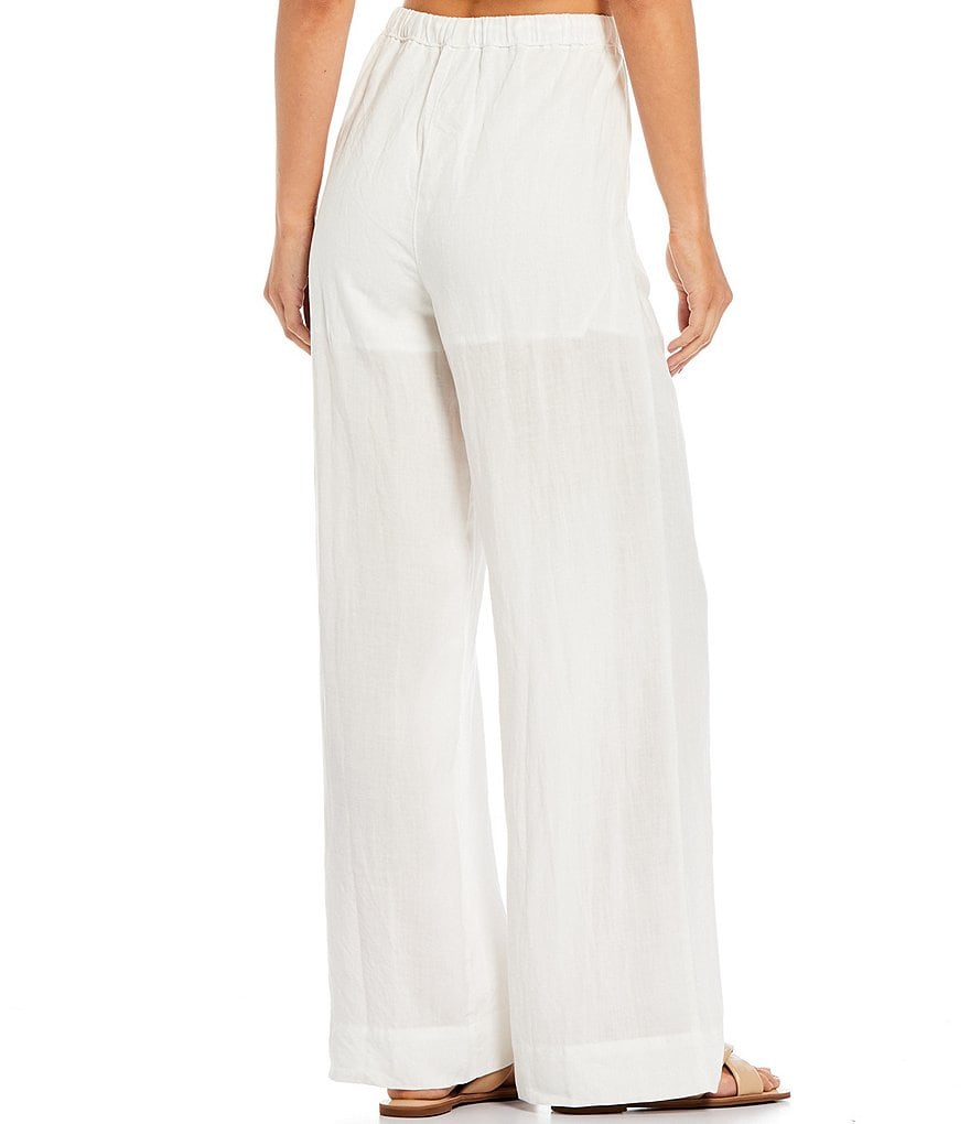NIA Linen Full Length Drawstring Coordinating Pants