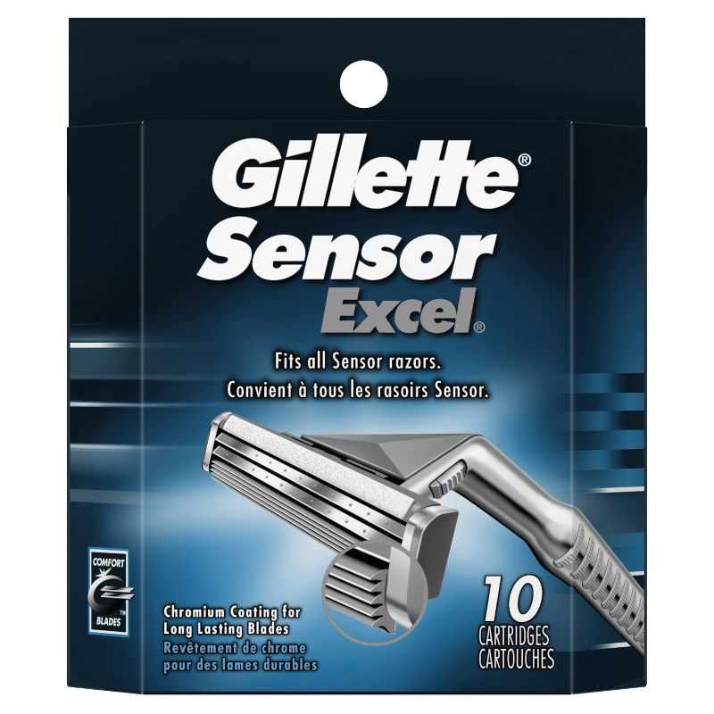 Gillette Sensor Excel Men's Razor Blade Refills - 10ct