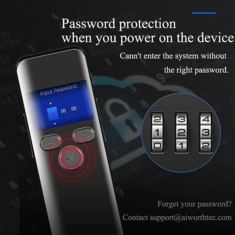 16GB Digital Voice Activated Recorder for Lectures 2019  1160 Hours Sound Audio Recorder Dictaphone Voice Activated Recorder Recording Device with PlaybackMP3 PlayerPasswordVariable Speed
