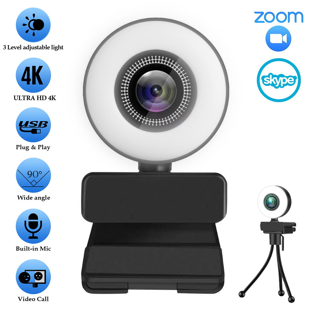 easyday Webcam with Microphone, 1080P HD USB Computer Camera with Privacy Shutter&Webcam Tripod, Streaming Webcam with Flexible Rotable Wide Angle Webcam for PC Zoom Video/Gaming/Laptop