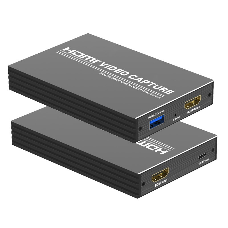 HDMI 1.4 to USB 3.0 Video Capture Card  Dongle with HDMI Loopout (Input 4K@30Hz MAX/Output 1080P@60Hz Max)with WiiU Xbox 360 One PS4 HDMI Camera for Game streaming,Video Conferencing,Live