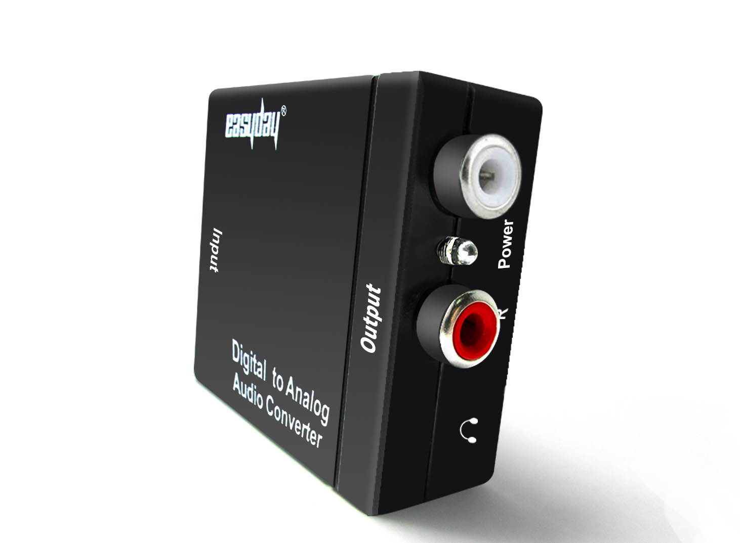 Easyday 192KHz Digital to Analog Audio Converter DAC Digital SPDIF Optical to Analog L/R RCA Converter Toslink Optical to 3.5mm Jack Adapter for PS3 HD DVD PS4 Amp Apple TV Home Cinema