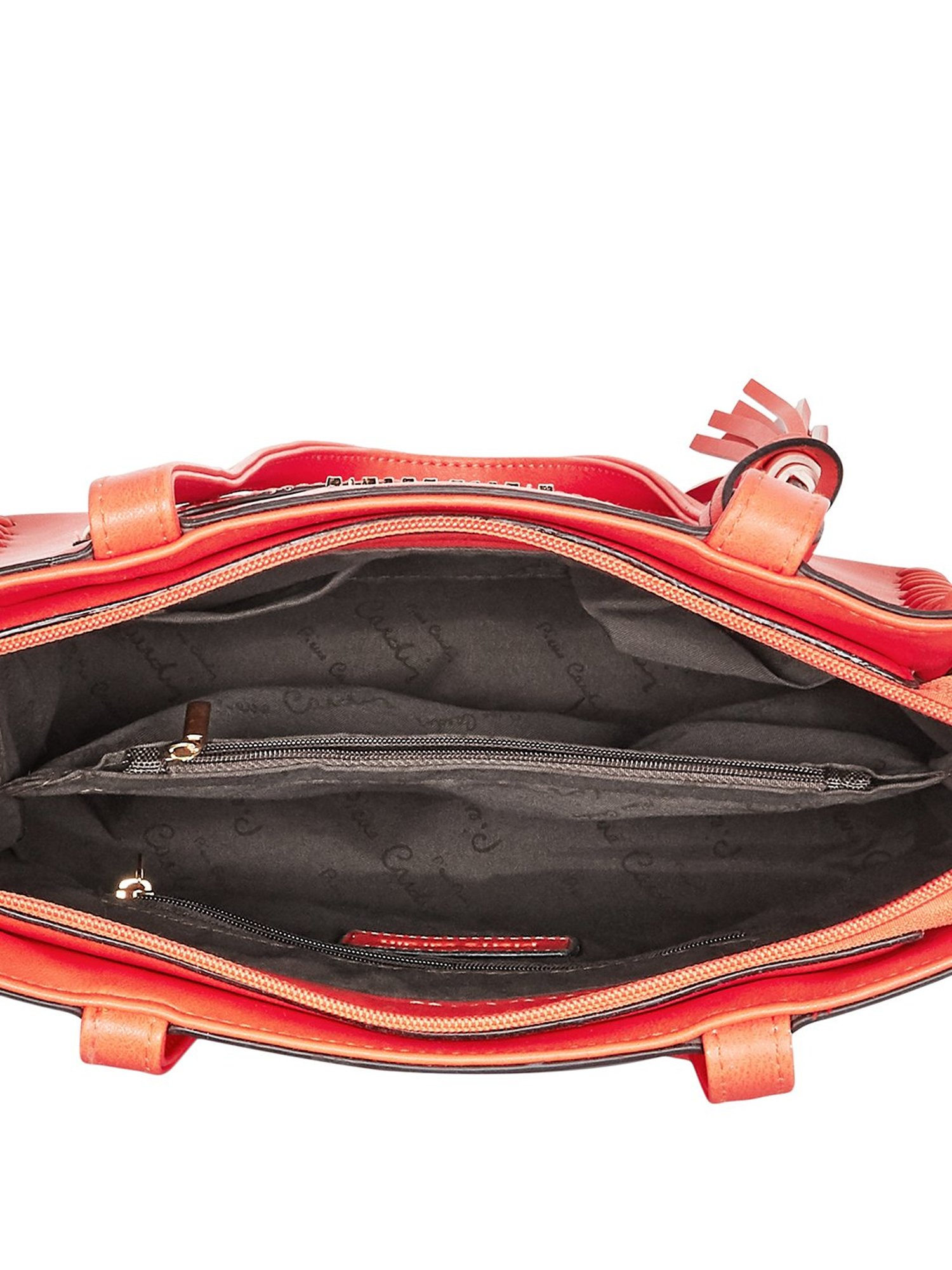 Pierre Cardin Red Solid Medium Shoulder Handbag