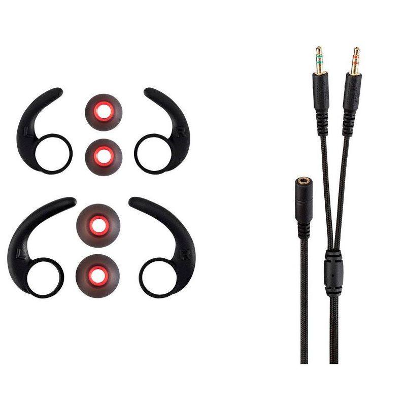 Dark Matter by Monoprice Nova Mobile Gaming Earphones - 10mm, Detachable Boom Mic, Inline Remote/Mic, iOS/Android/Switch Compatible