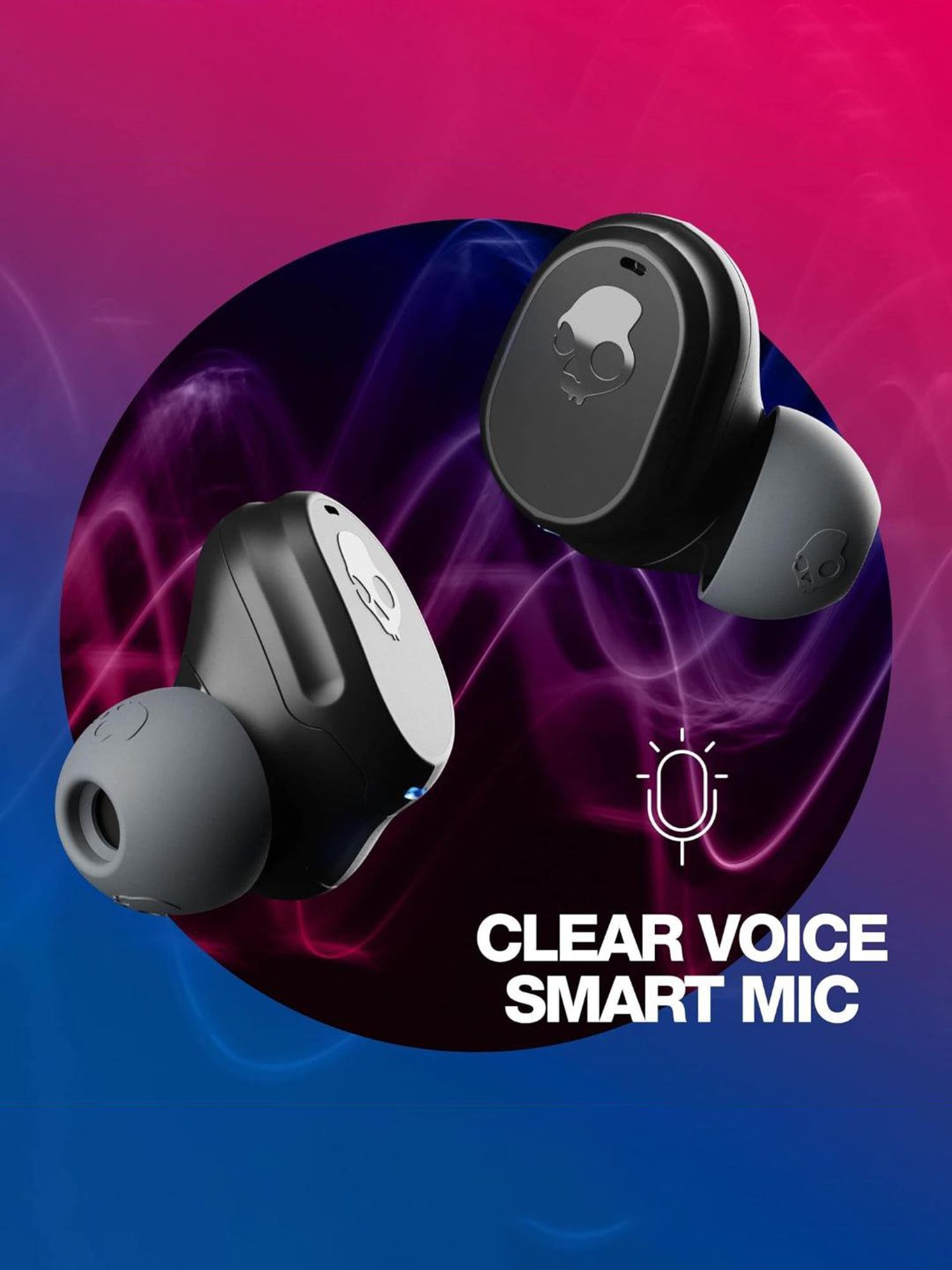 Skullcandy Mod in-Ear Bluetooth Earbuds with 34 Hr Battery (Black, True Wireless)