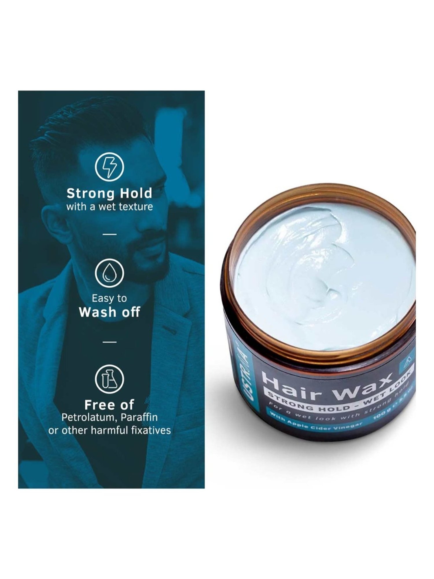 Ustraa Hair Vitalizer Shampoo & Hair Wax