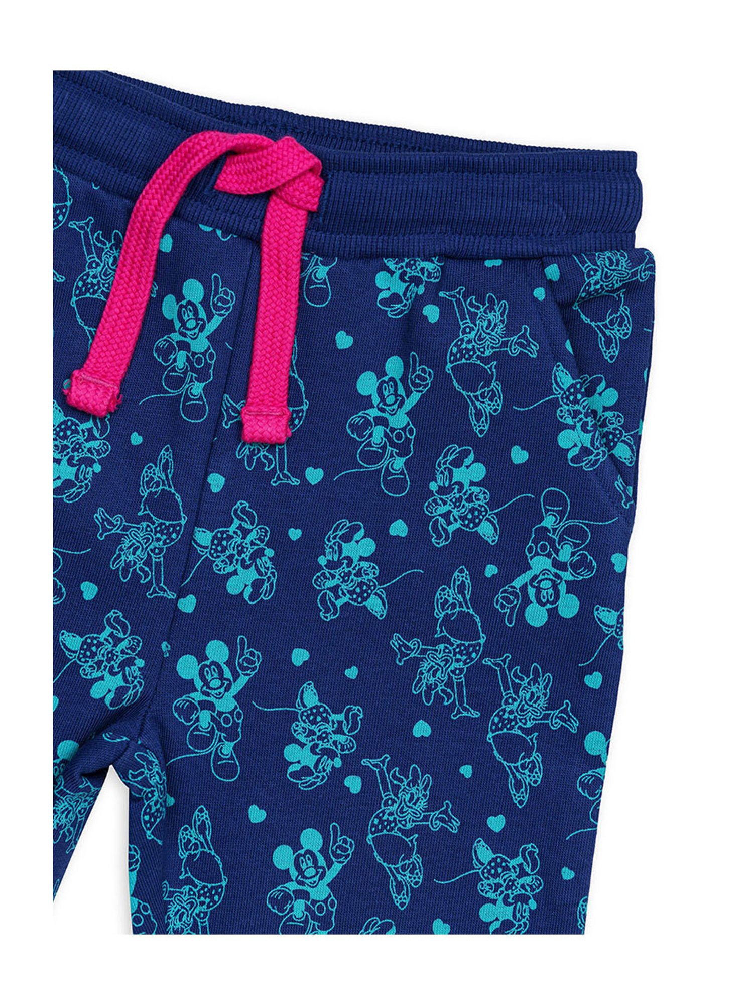 H by Hamleys Infants Girls Navy Printed Trackpants