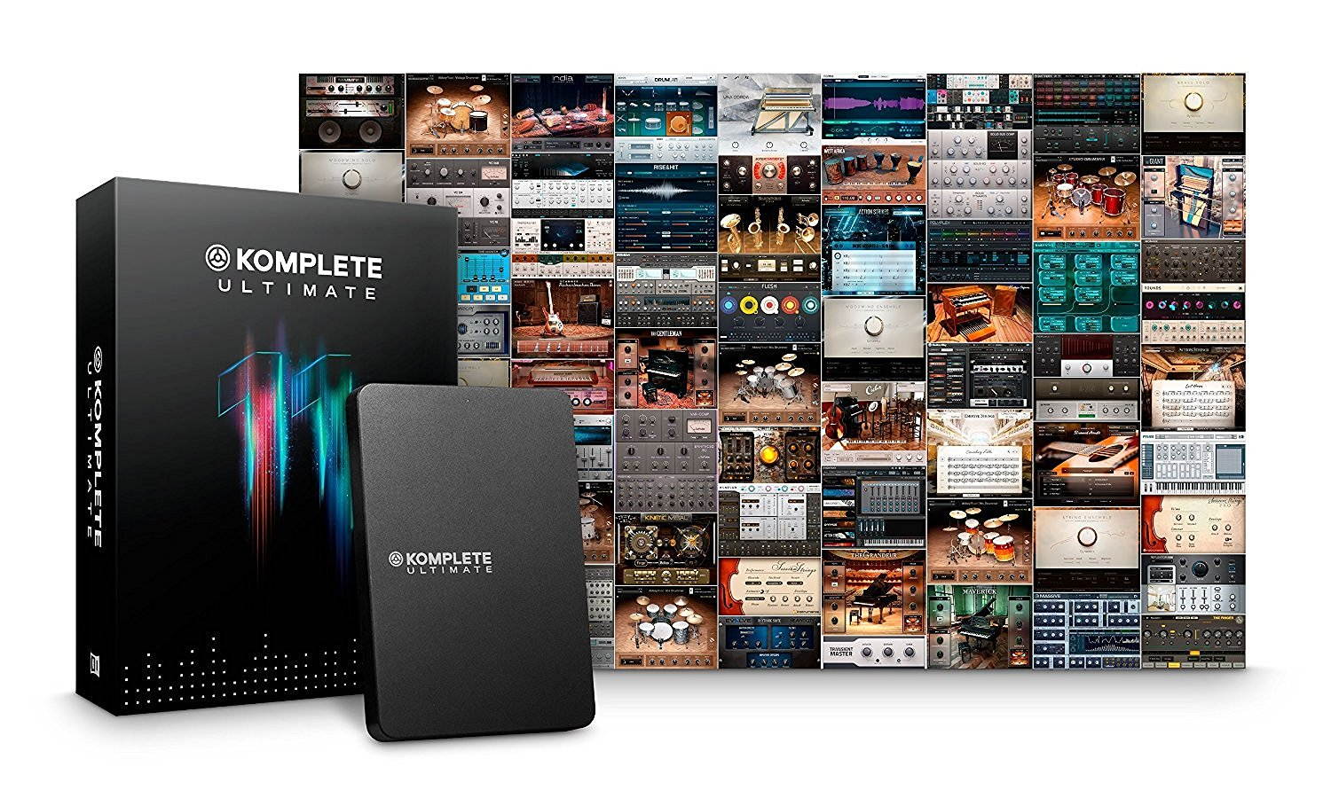 Native Instruments Komplete 11 Ultimate Software Suite With Free Audio technica ATH-M30X Headphone.