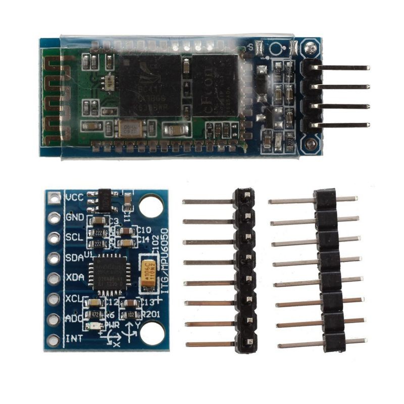 2 Pcs Module: 1Pcs Bluetooth Wireless in the Form of Series Module Slave & 1Pcs MPU-6050 Module 3-Axis Analog Gyroscope