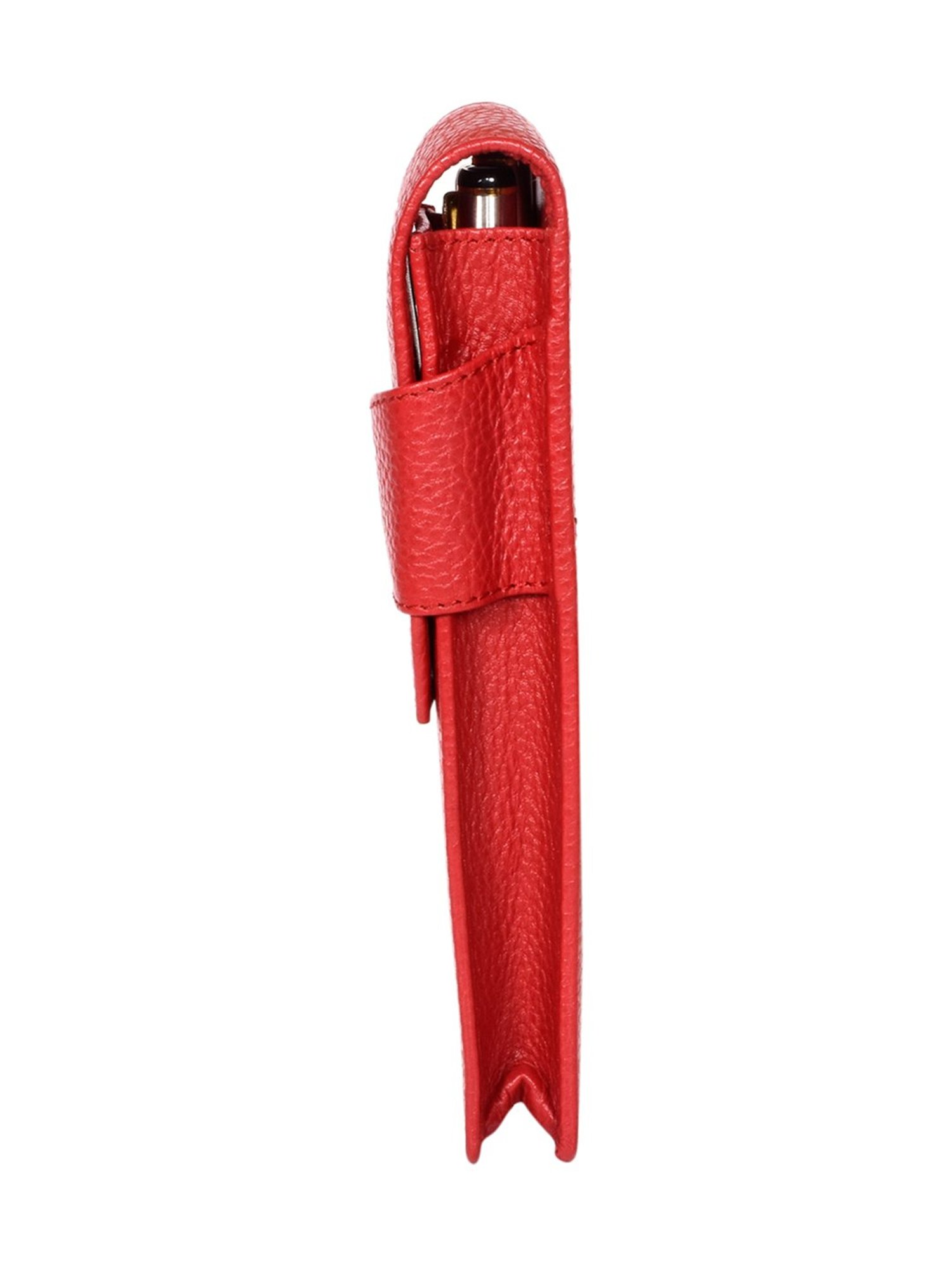 SASSORA Gamy Red Leather Small Pen Case