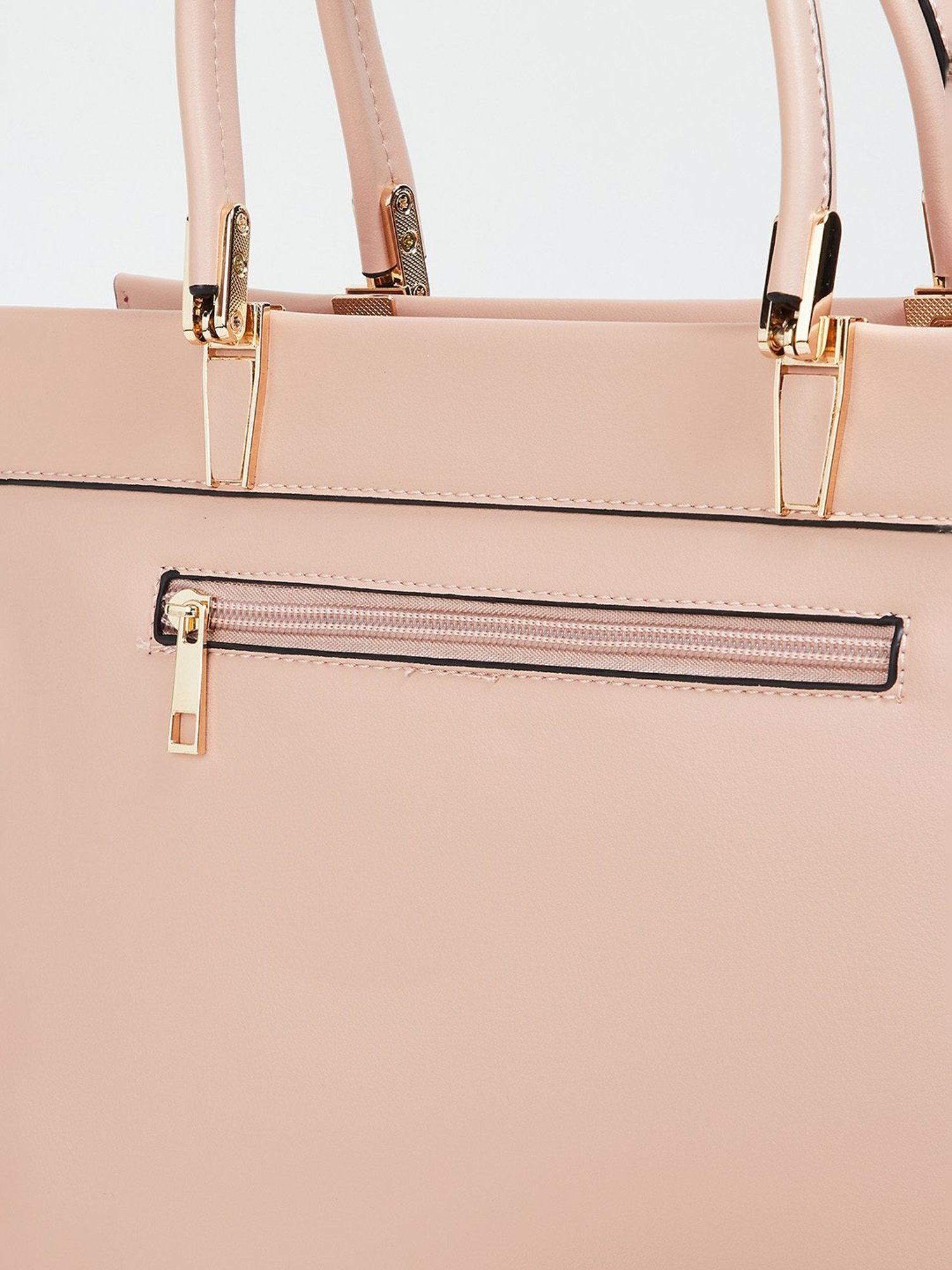 Code by Lifestyle Pink Textured Handbag