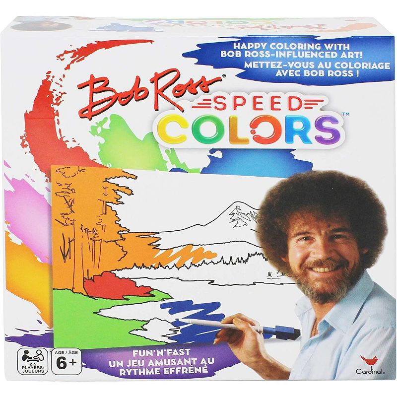 Spin Master Bob Ross Speed Colors Family Coloring Game | For 2-5 Players
