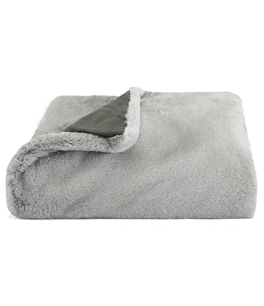 Vera Wang Lapin Faux Fur Throw