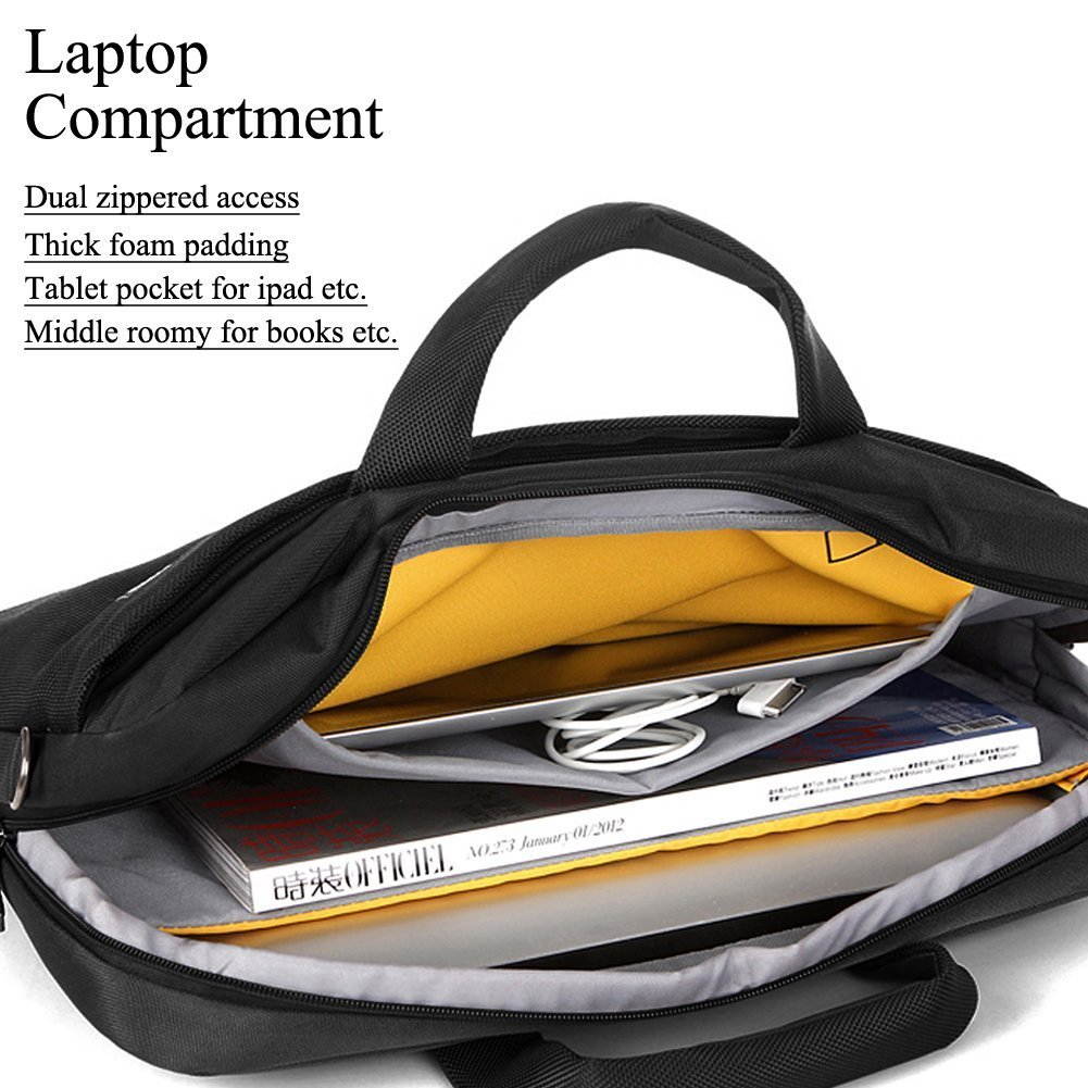 Wellhouse 15.6 Inch Laptop Bags, Business Shoulder Bags Handbags Carrying Bags Laptop Cases Notebook Cases with Suitcase/Luggage Back Belt For 15.6 inch HP Dell Sony Laptop Notebook Computer Macbook