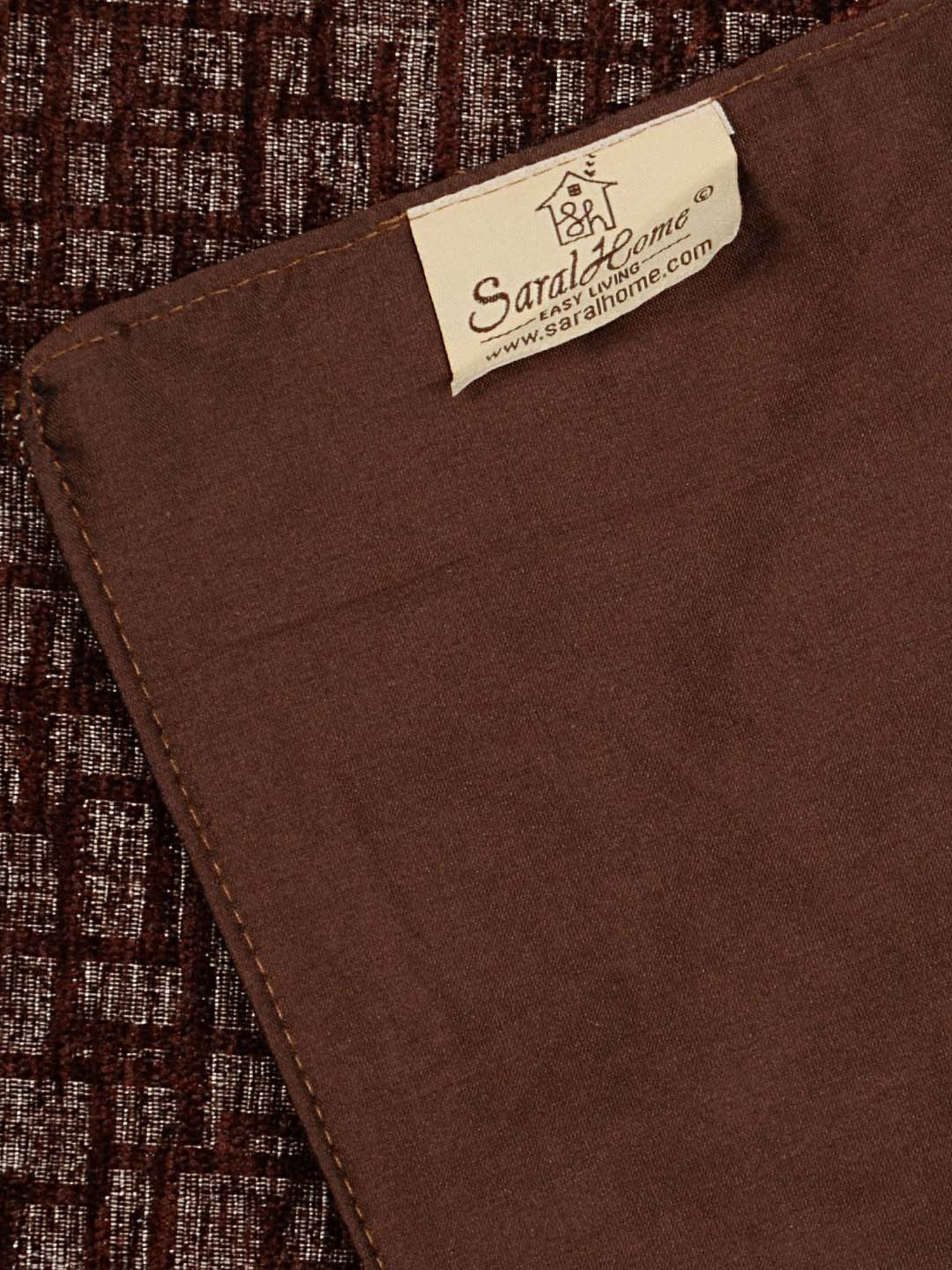 Saral Home Brown Chenille Placemats - Set of 6