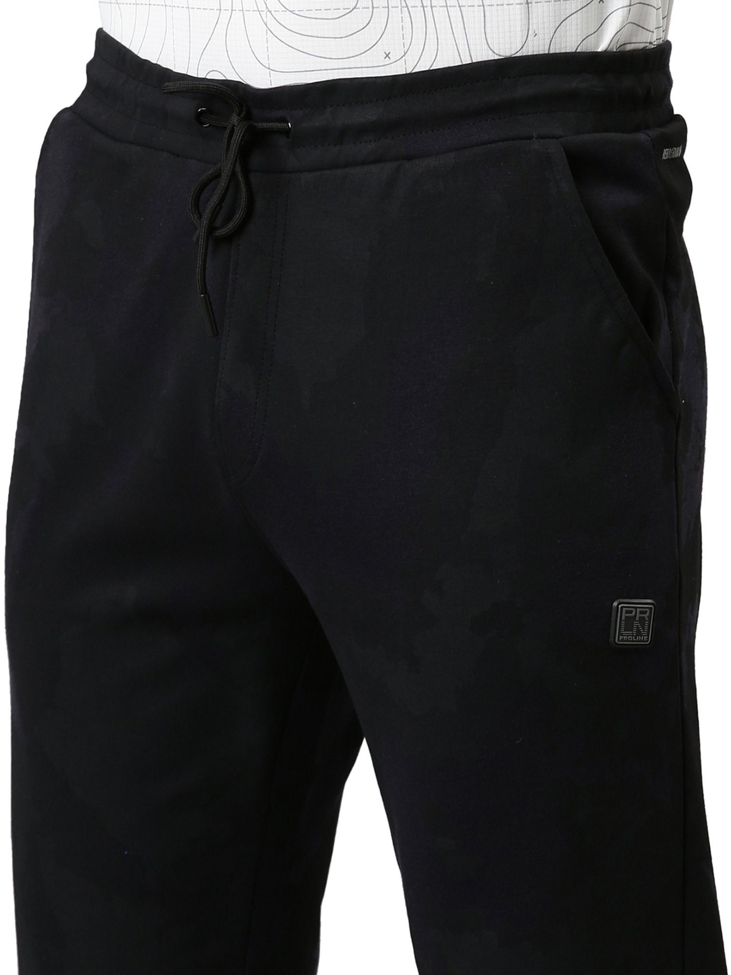 Proline Black Regular Fit Trackpants