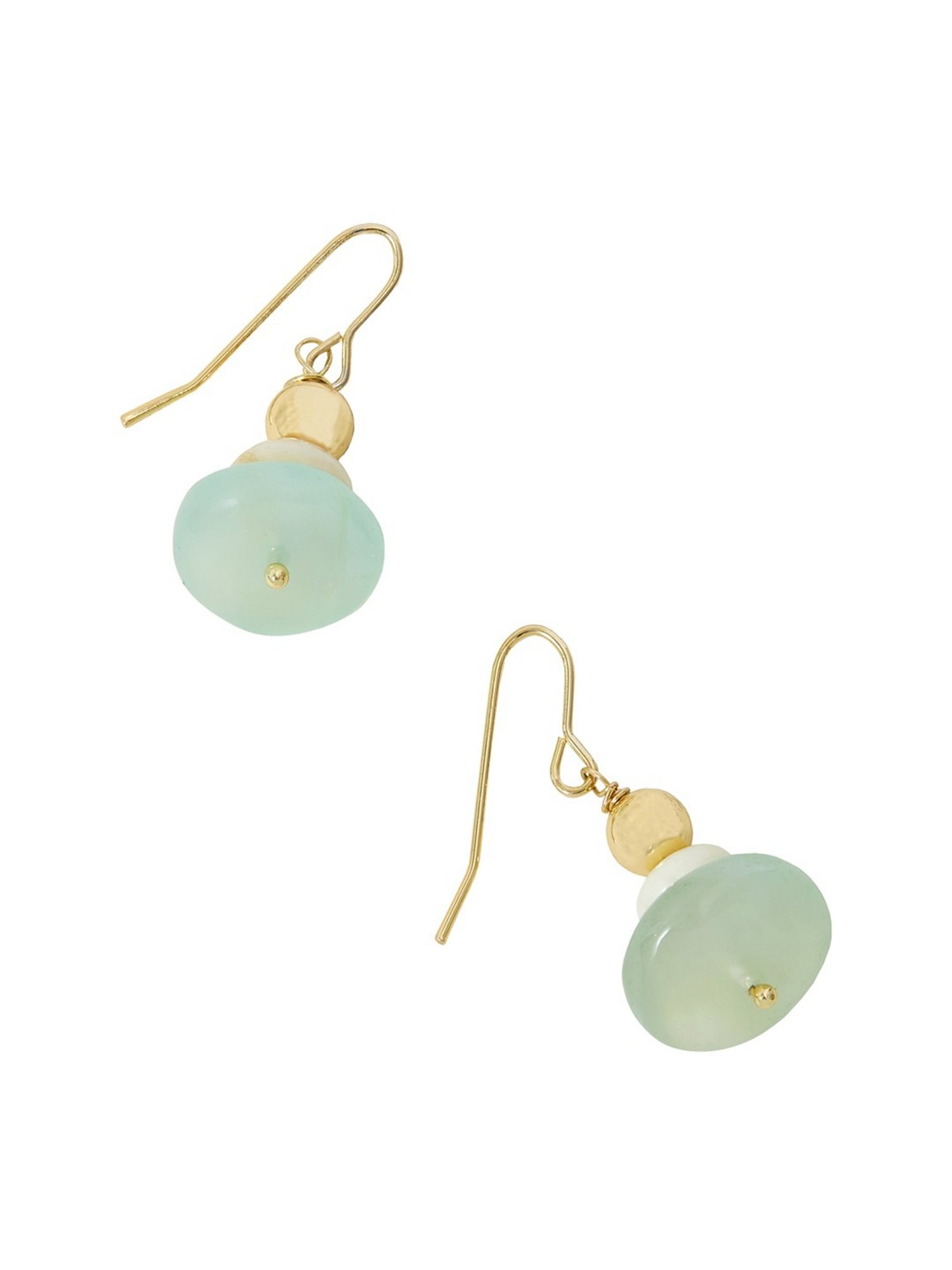 Accessorize London Stone Disc Short Drop Earrings
