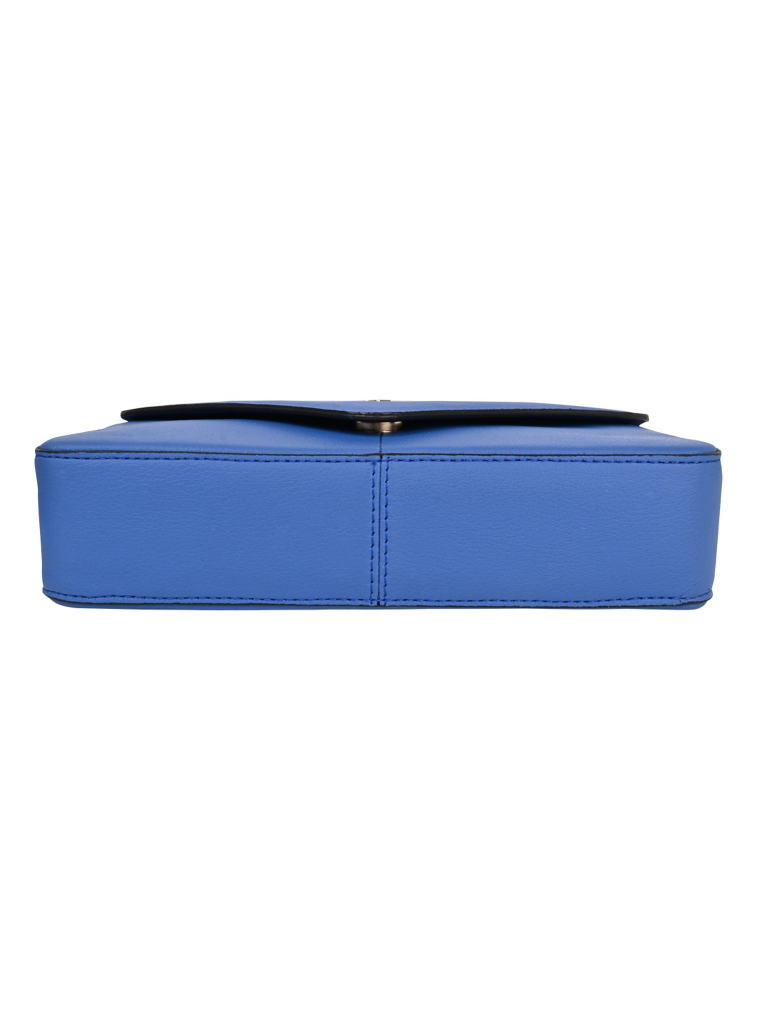Horra Blue Solid Medium Envelope Cross Body Bag